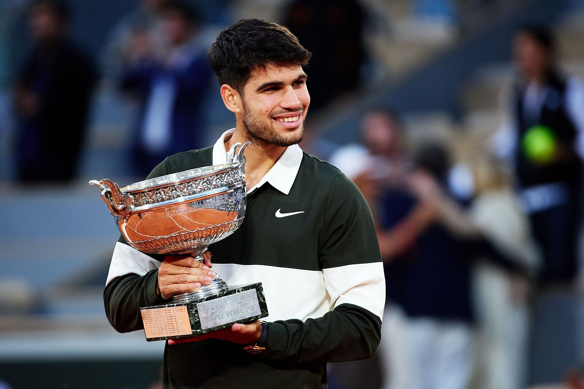 Carlos Alcaraz at the 2025 French Open - Source: Getty